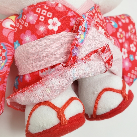 Sanrio Hello Kitty Plush Pink Red Kimono - Picture 6 of 9